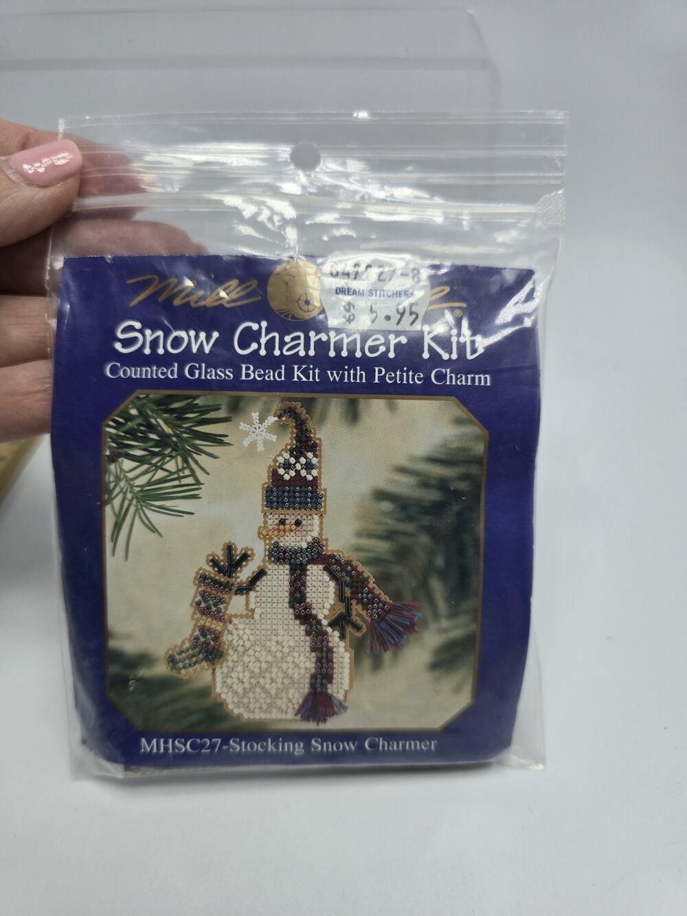 Mill Hill Beaded Cross Stitch Kit ~ Stocking Snow Charmer ~ MHSC27